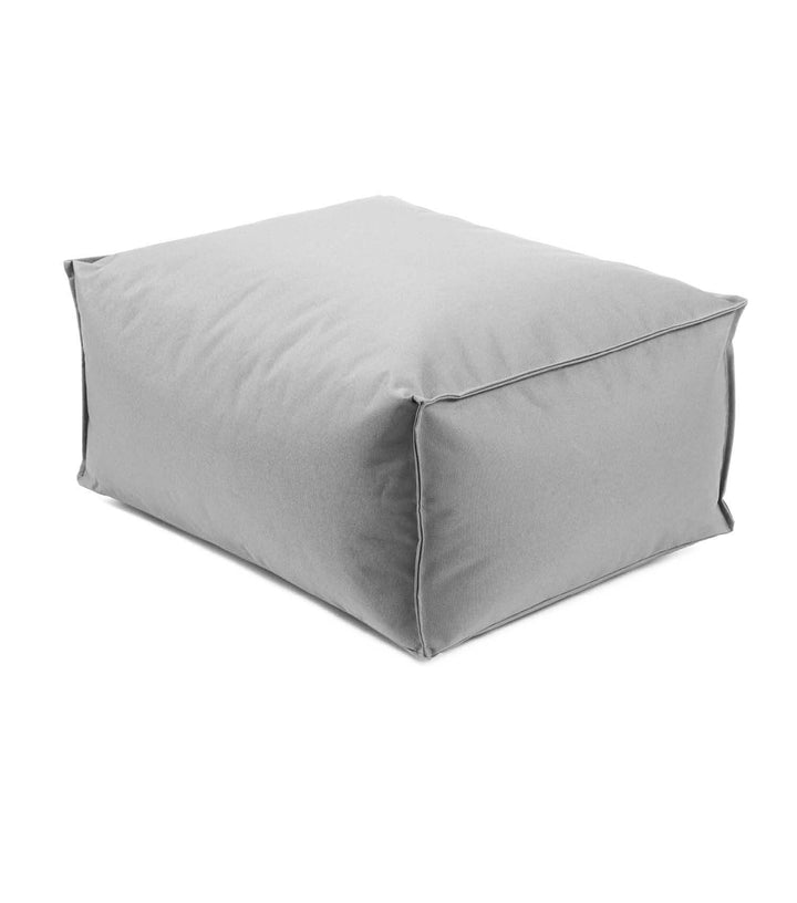 mokebo® Outdoor Pouf o. Hocker 65x55cm in Grau für Balkon &amp; Garten &
