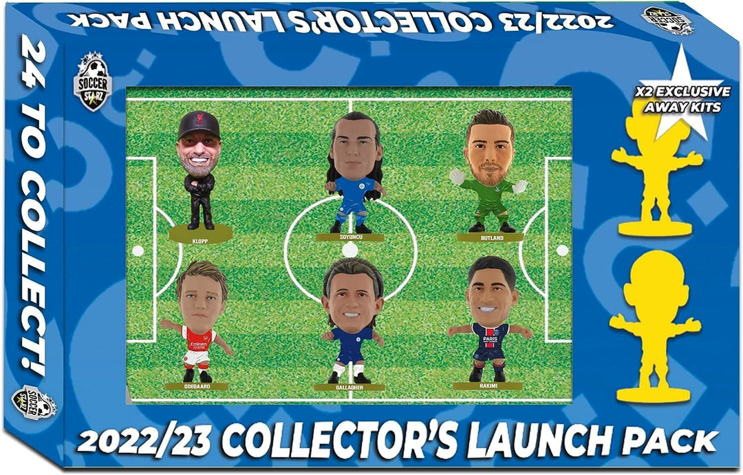 SoccerStarz 8 Figure Launch (Blue Pack) Version 2022/23, blau