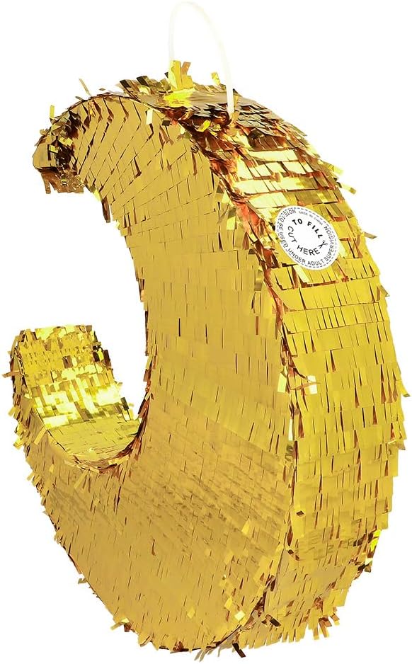 Boland 30978 - Pinata Mond, 44 x 44 cm, Hängedeko, Dekoration für Geburtstag, Mottoparty und Karneva