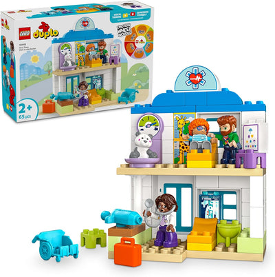LEGO DUPLO Town Erster Arztbesuch, Bauspielzeug, Spielset zur Förderung der Feinmotorik, Geschenk fü