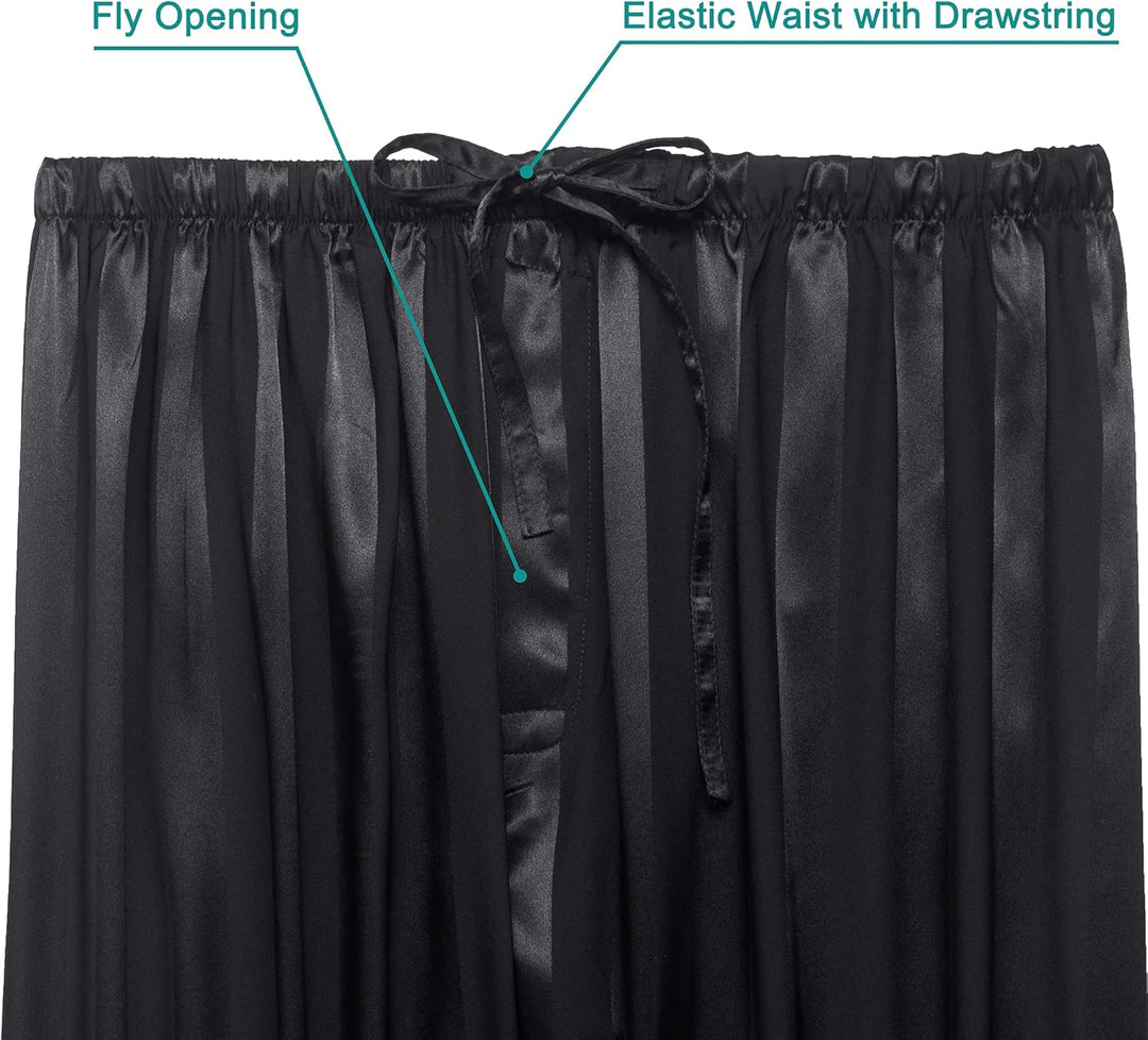 LONXU Herren Ln0017 Pyjama-Sets M Schwarz Gestreifte, M Schwarz Gestreifte