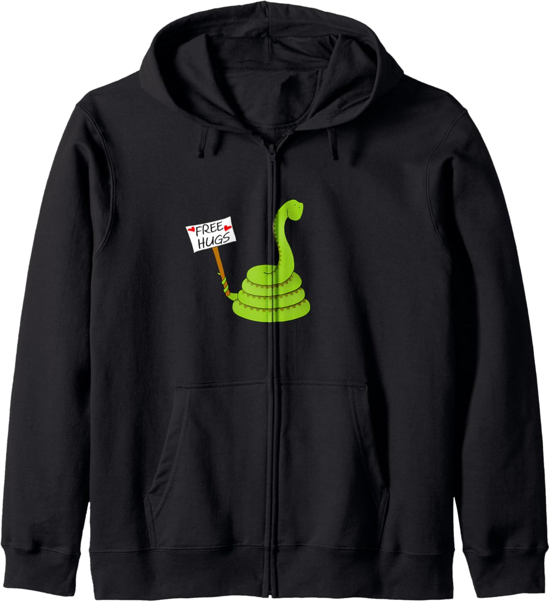 Free hugs! Lustiges Boa Constrictor Python Reptile Snake Pun Kapuzenjacke