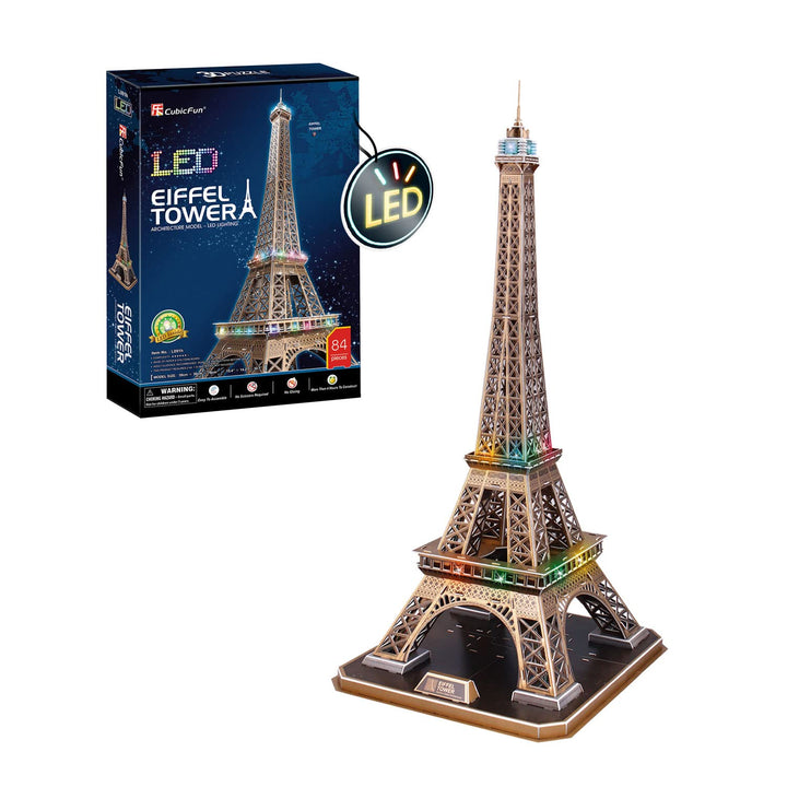 3D Puzzle - Tower Eiffel Led | 3D Puzzle Kinder Und 3D Puzzle Erwachsene | Modellbausatz Erwachsene