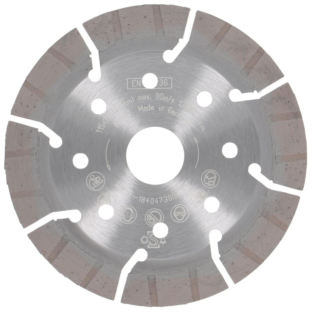 PRODIAMANT Profi Diamanttrennscheibe Beton Granit Oxx 115 mm x 22,2 mm Made in Germany lasergeschwei
