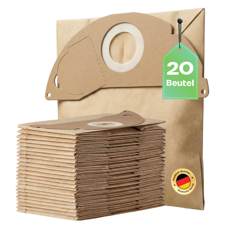 20 Staubsaugerbeutel passend für Kärcher Staubbeutel KFI 222, 6.904-322.0, Serie Kärcher WD2, MV2, A
