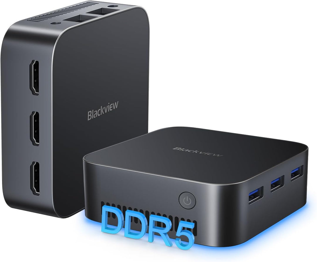 Blackview Mini PC MP80 16GB LPDDR5 RAM 512GB M.2 SSD, Intel 12. Gen N95(bis zu 3,4GHz) Mini Computer