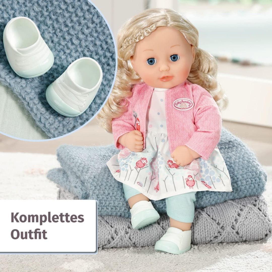 Baby Annabell, Puppe, Baby Annabell Little Sophia 36cm, weiche Puppe mit langen blonden Haaren, blau