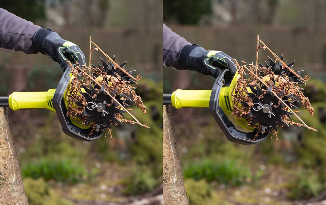 RYOBI 18 V ONE+ Akku-Bodenhacke RY18CVA-0 (Kultivierungstiefe 10cm, Kultivierungsbreite 20cm, Motord