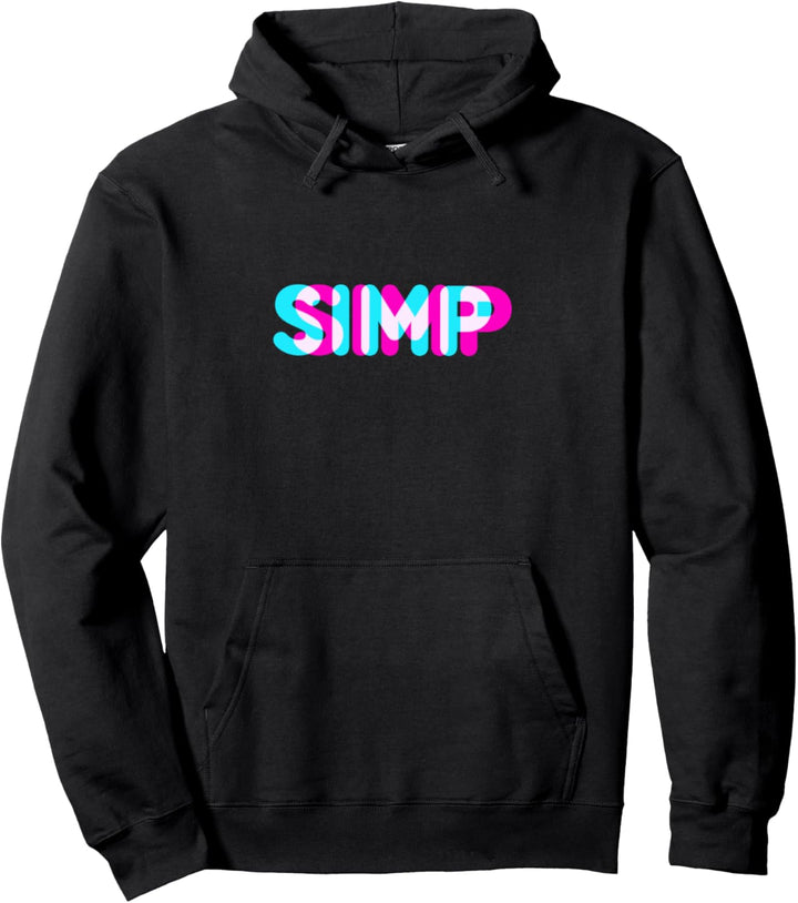 SIMP Meme Anaglyph Text Stil Humor Geschenkidee Pullover Hoodie
