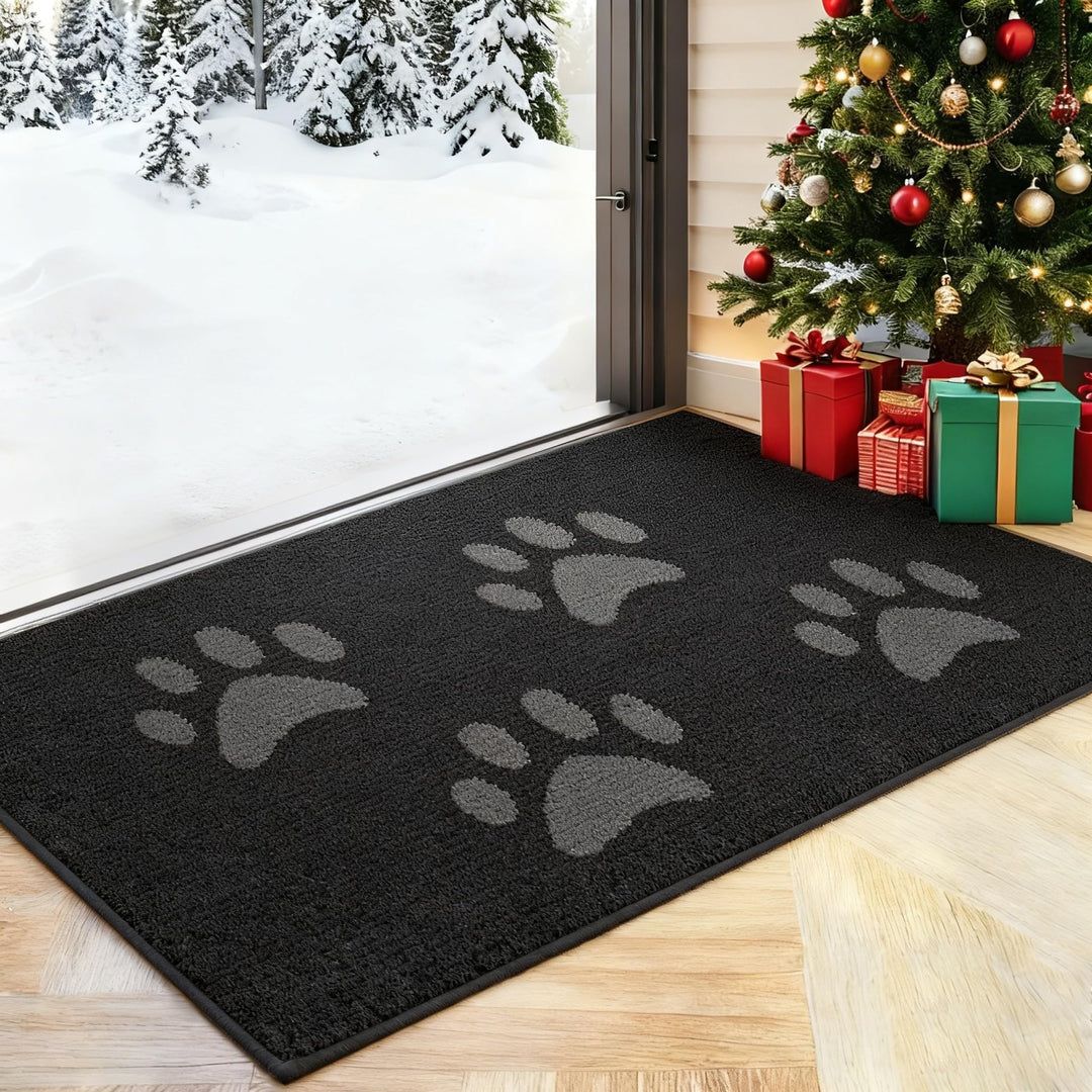 Schmutzfangmatte Innen & Aussen [60×90cm] – Fussmatte mit Rutschfester Unterseite | Saugstarke Fussm