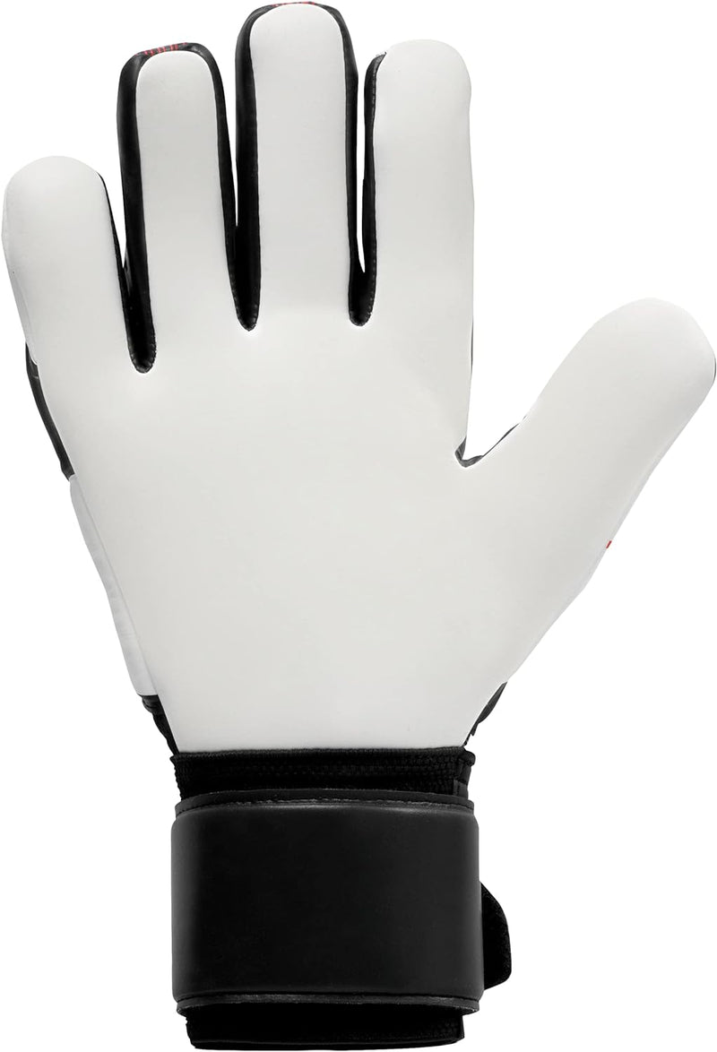 uhlsport Unisex Jugend Powerline Supersoft Hn Fussball Torwarthandschuhe 8 schwarz/rot/weiss, 8 schw