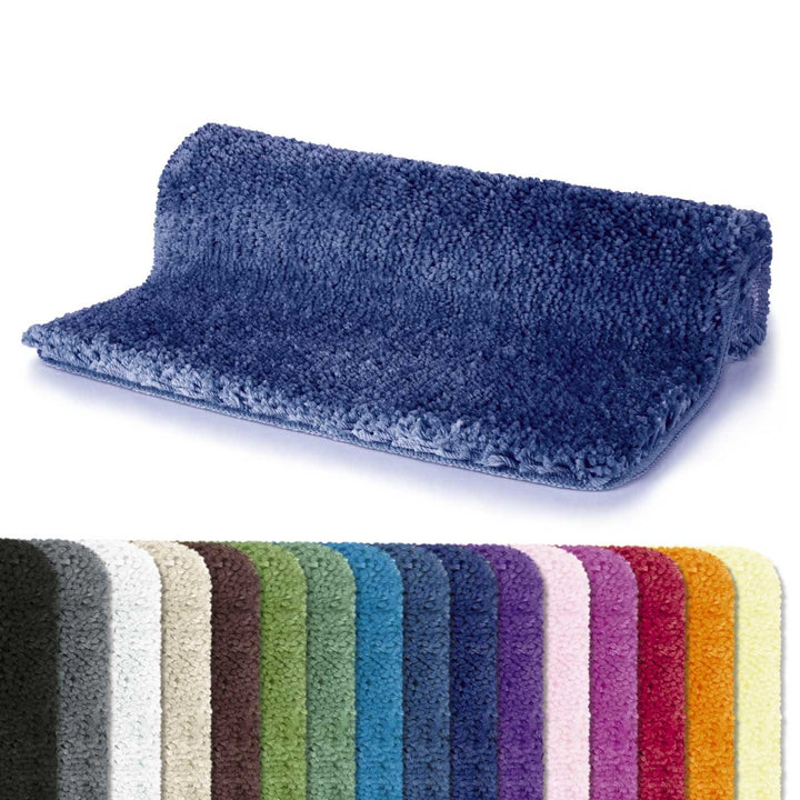 Spirella 80 x 150 cm, blau Kollektion Highland, Duschmatte, 100 % Polyester-Mikrofaser.