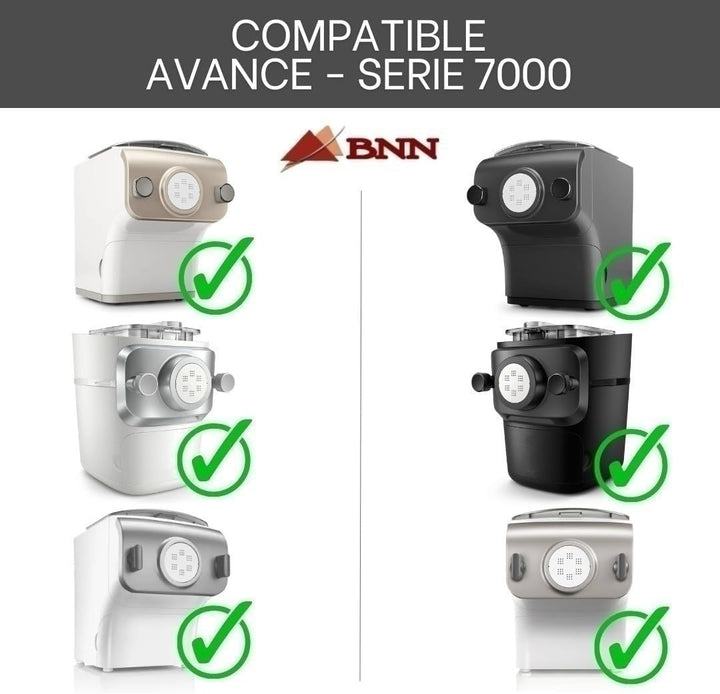 BNN - Avance/Serie 7000 - Conchigli Rigate 22mm ASCONR22 Pasta Disc kompatibel mit Philips Pasta Mak