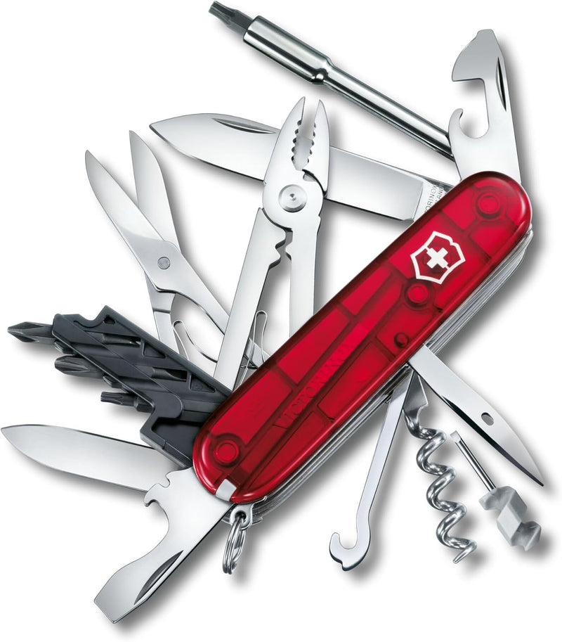 Victorinox Schweizer Taschenmesser Cyber Tool M, Swiss Army Knife, Multitool, 32 Funktionen, Klinge,