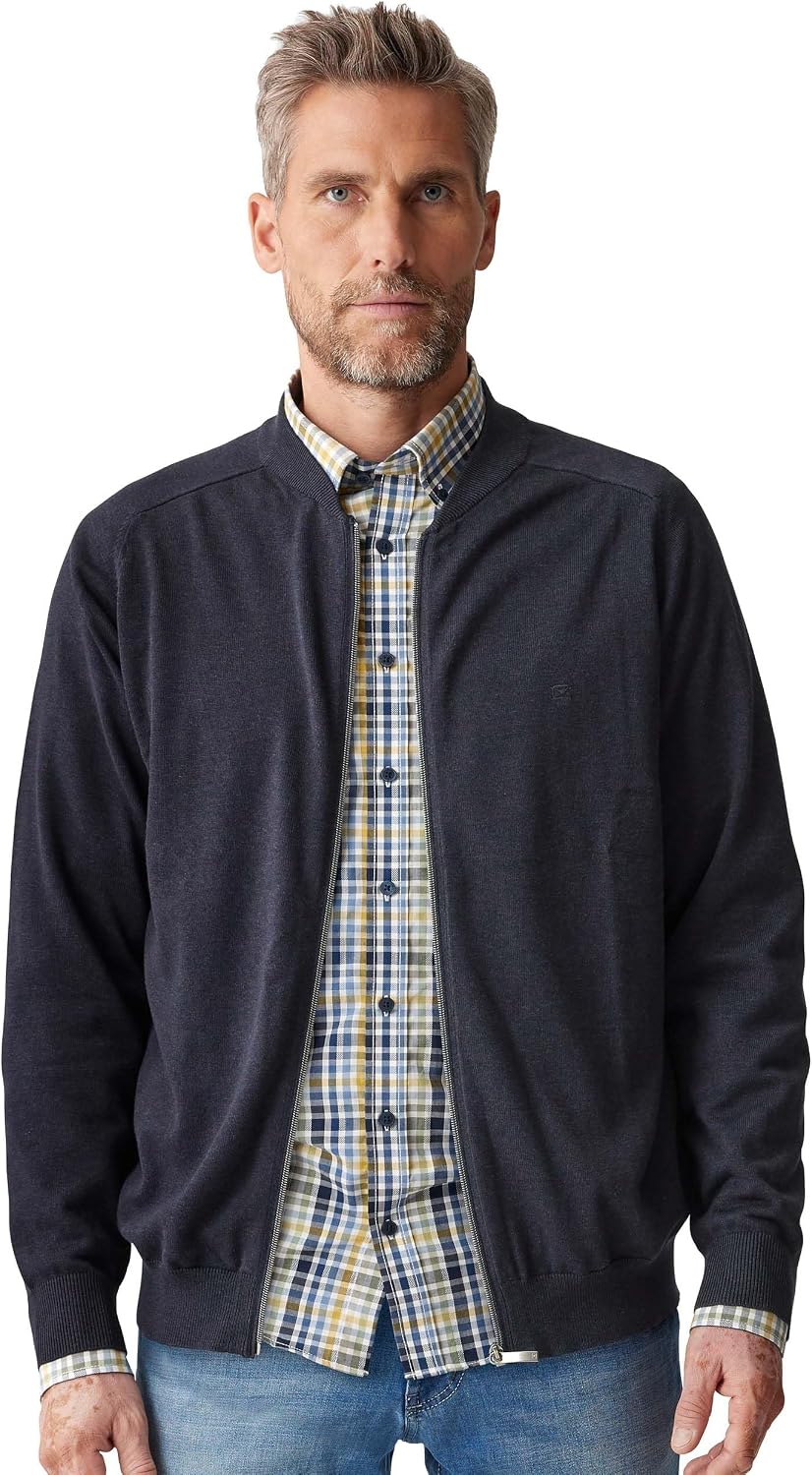 CASAMODA Strickjacke Uni M Dunkelblau, M Dunkelblau