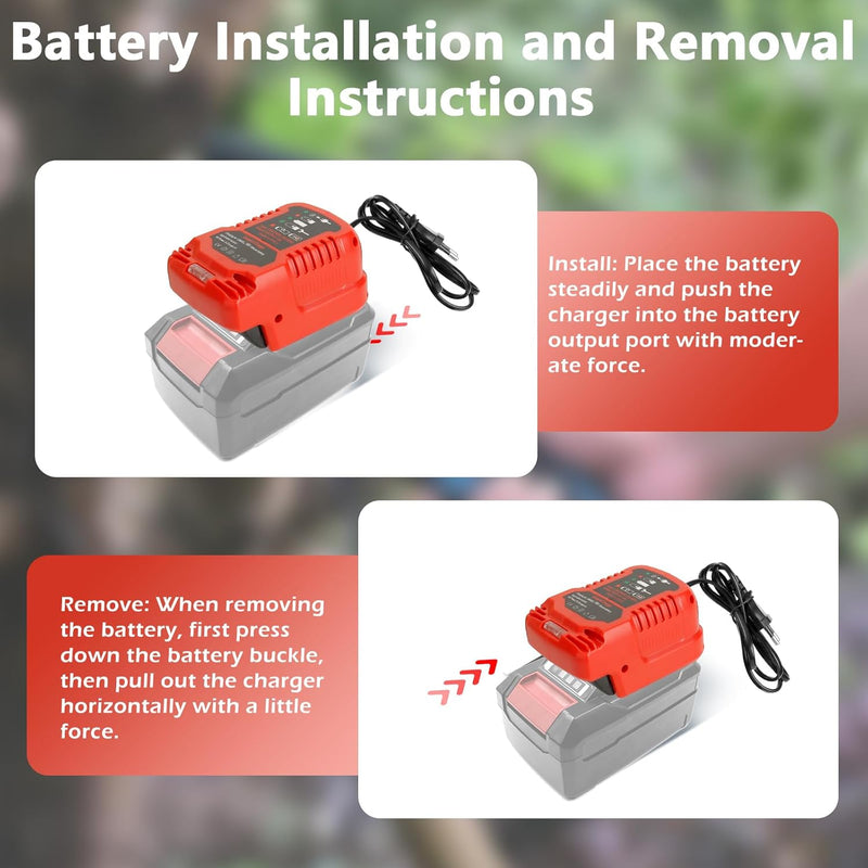 Ladegerät Ersatz für Einhell 18V Power X-Change Akku, Tragbares Mini Schnellladegerät mit LED Anzeig