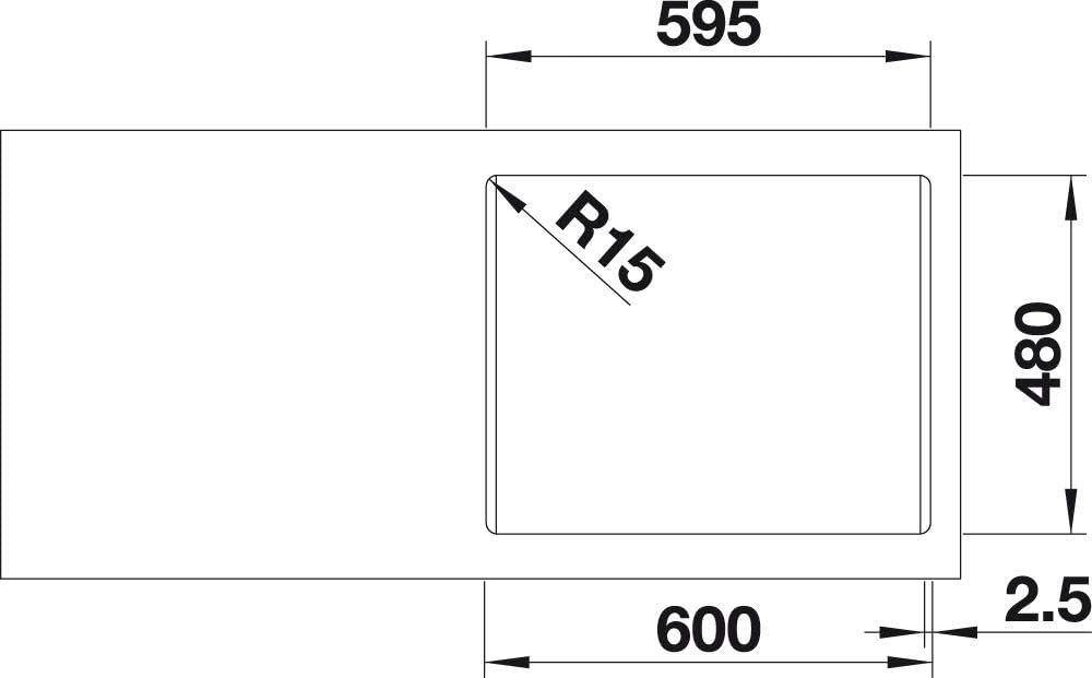 BLANCO LEMIS 6-IF | Edelstahl | Einbauart: Einbau von Oben & Flächenbündig | mit Ablauffernbedienung