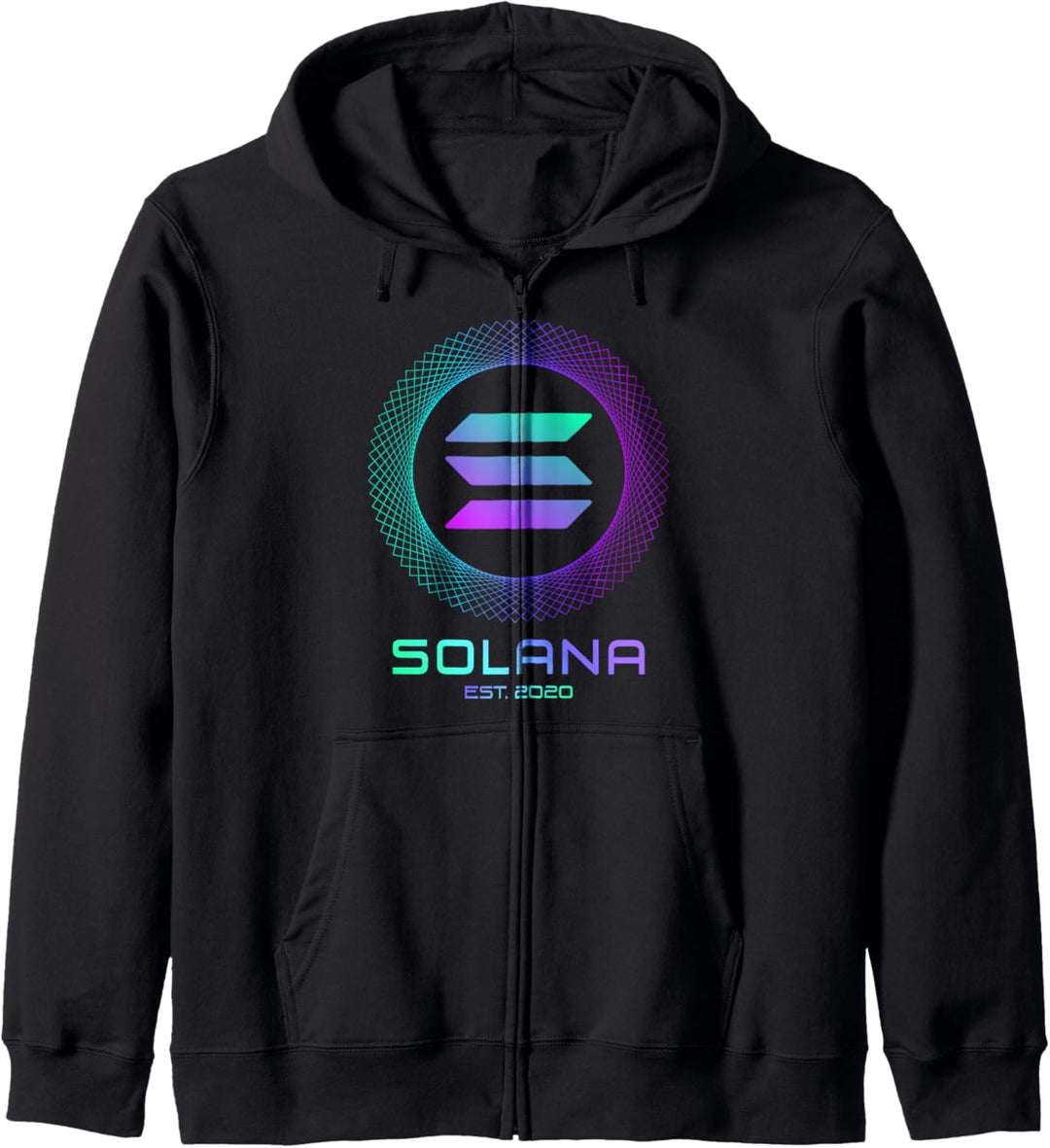 Solana SOL Münze Krypto Logo Blockchain | Solana Kapuzenjacke