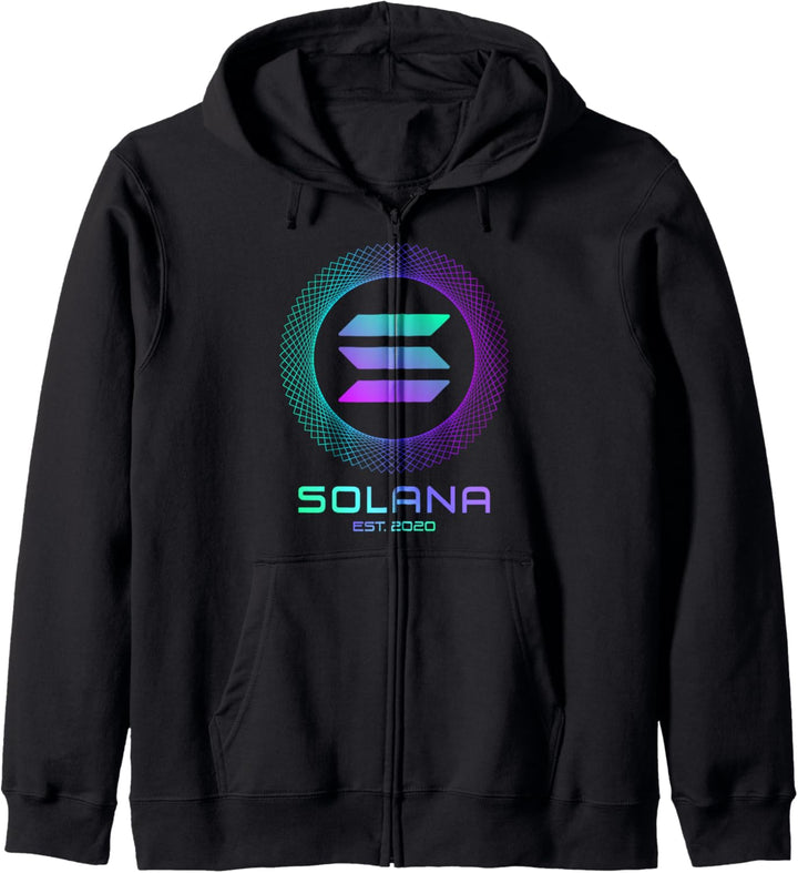 Solana SOL Münze Krypto Logo Blockchain | Solana Kapuzenjacke