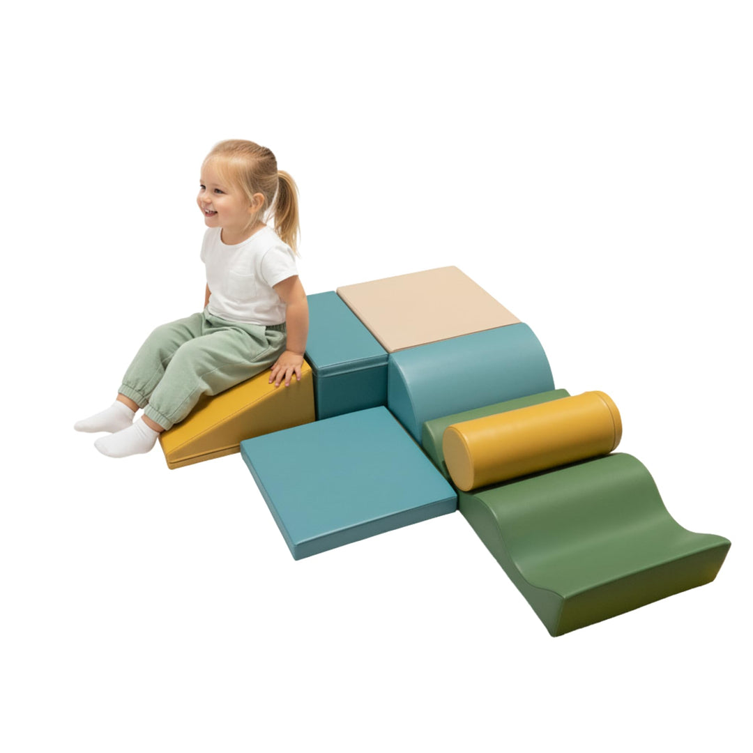 IGLU SOFT PLAY Discoverer Set Softbausteine Riesenbausteine Schaumstoffbausteine Grossbausteine 7 St