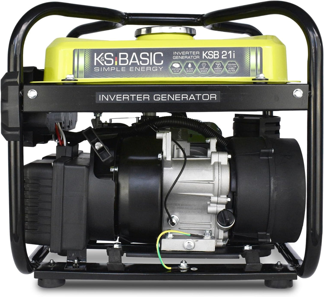 K&S Basic KSB 21i - 4 takt benzin stromgenerator, invertergenerator 2,9 PS mit Automatischer Spannun