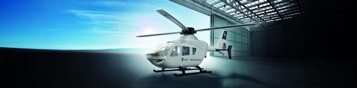 siku 2537, ESA Hubschauber, Spielzeug-Helikopter für Kinder, 1:55, Metall/Kunststoff, Weiss, Bewegli