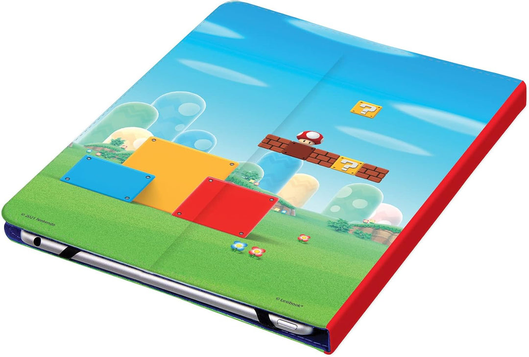 Lexibook MFP100NI Universelle Tablet-Hülle Nintendo Super Mario-Schutzhülle für Kinder-Kompatibilitä