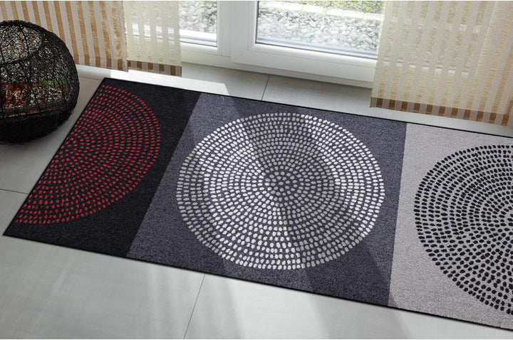 Salonloewe Fussmatte grau Grösse 75x150 cm 75 cm x 150 cm Grau, 75 cm x 150 cm Grau