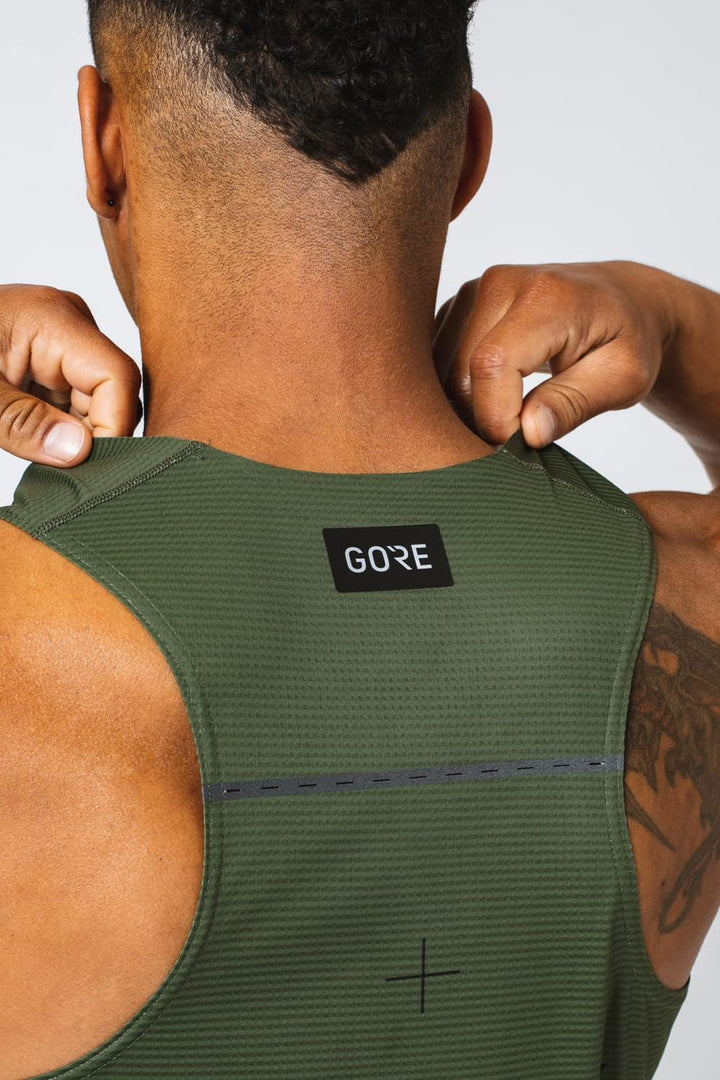 GORE WEAR Herren Singlet Contest Daily XL Utility Green, XL Utility Green
