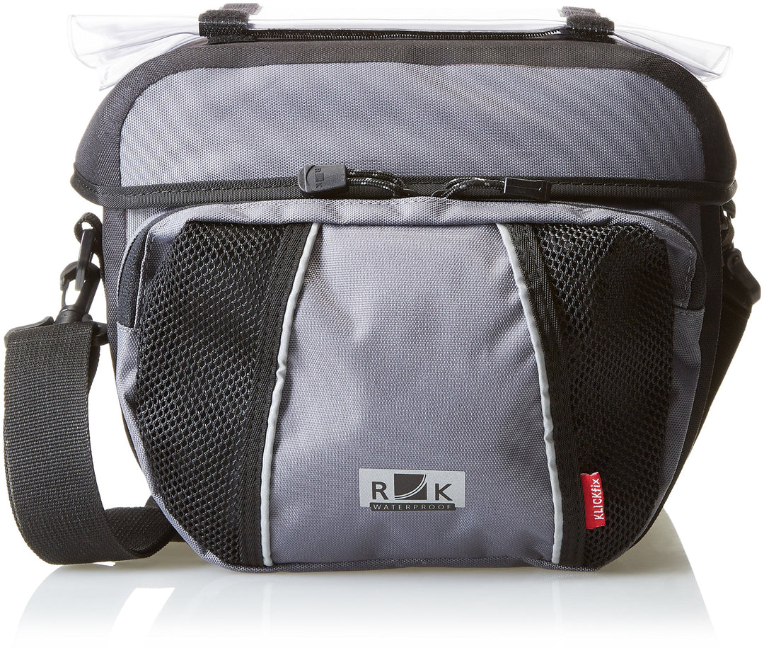 KLICKfix Farradtasche Ultima Lenkertasche, Grau, 17 x 26 x 24 cm