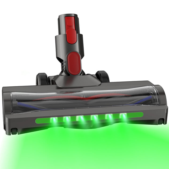 Bürste kompatibel mit Dyson V7, V8, V10, V11, V15 Staubsauger, Bodendüse mit 6 Grüne Leucht,Bodenbür