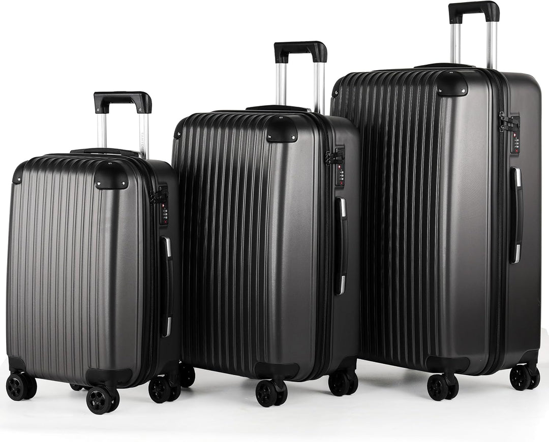 TANTOMI Kofferset 3 teilig hartschale, reisekoffer mit Rollen gross, gepäck-Sets, Koffer & trolleys,