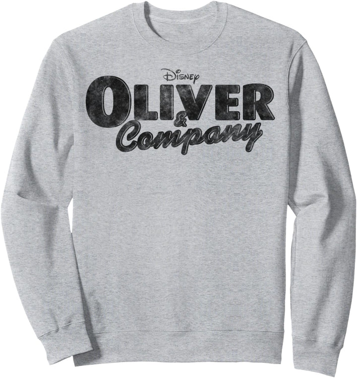 Disney Oliver & Company Black Movie Logo Sweatshirt