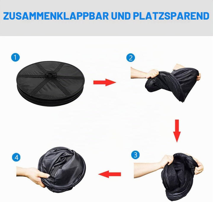 Bysameyee 6-lagiger Kräutertrockner, 2ft Plant Hanging Mesh Trockennetz mit grünen Reissverschlüssen