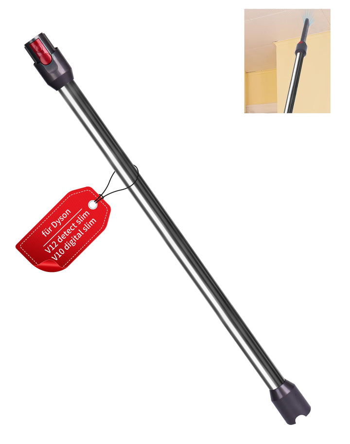 Verlängerungsrohr für Dyson V12 Detect Slim / V10 Digital Slim Stabstaubsauger, 74 cm Aluminium Tele