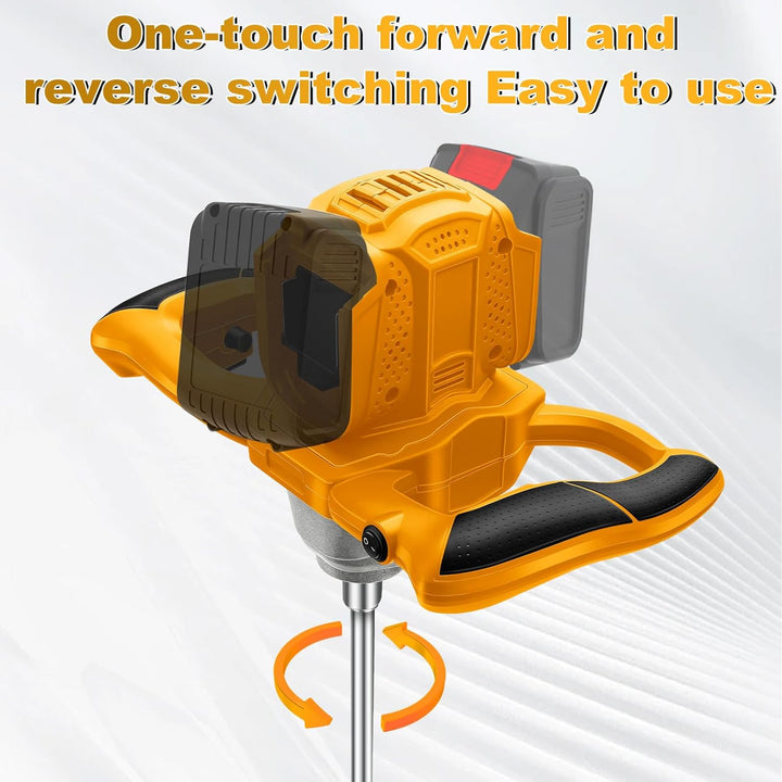 Akku Farbmörtelrührer Kompatibel mit Dewalt 20V Batterie, Brushless Rührwerk Zementmischer 6-Gang-Ge