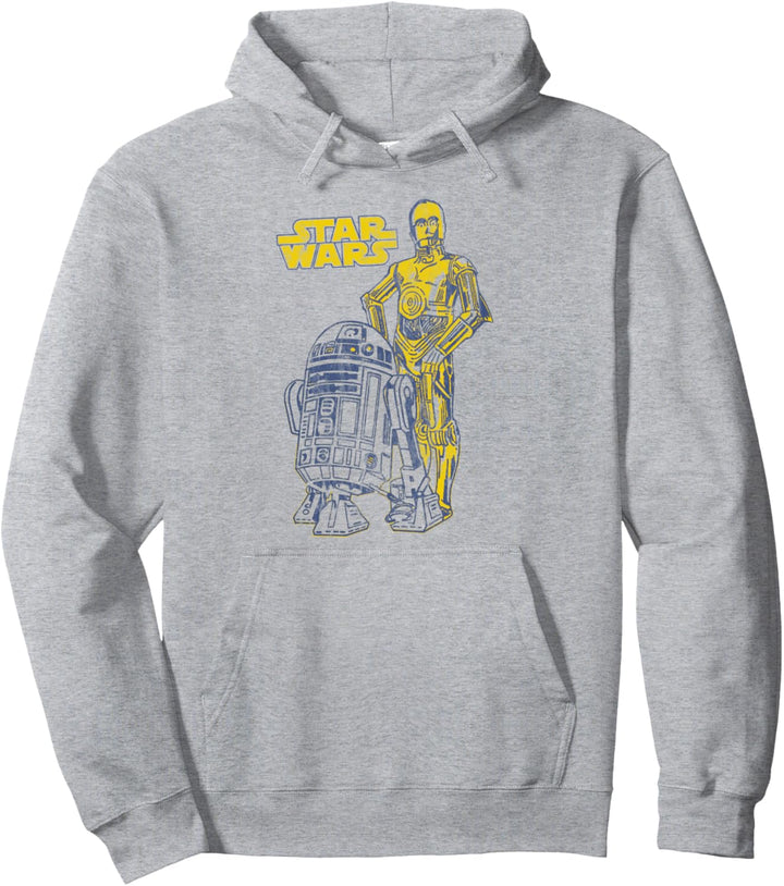 Star Wars Oversized Droid Friends Pullover Hoodie