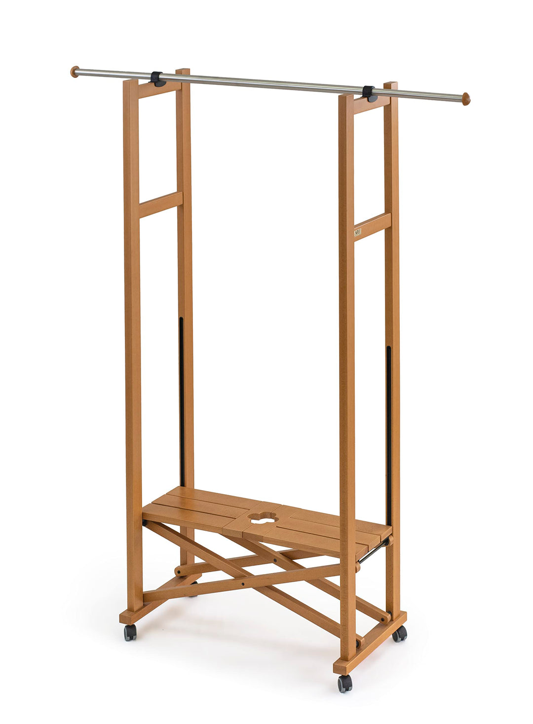 Arredamenti Italia Garderobe ELIOS, Holz - Klappbar - Ausziehbar - Farbe: Kirsche Holz AR-It il Cuor
