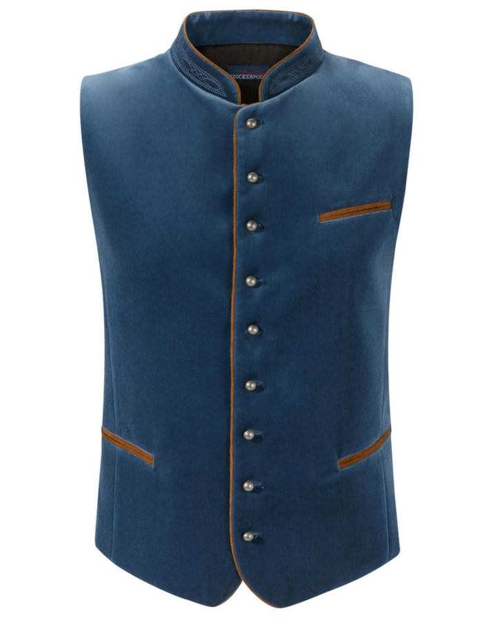 Stockerpoint Herren Ricardo Trachtenweste (1er Pack) 48 rauchblau, 48 rauchblau