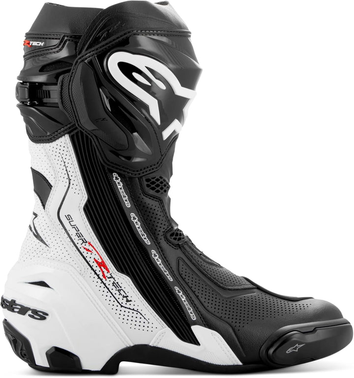 Alpinestars Herren Ridge V2Gummistiefel 46 EU Schwarz Weiss, 46 EU Schwarz Weiss
