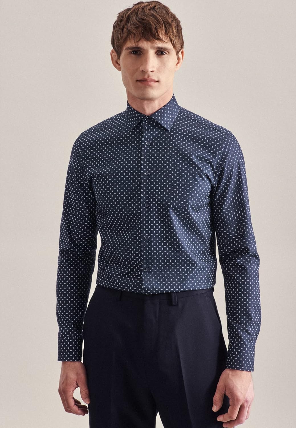 Seidensticker Herren Business Hemd - Bügelfreies Hemd mit sehr schmalem Schnitt - X-Slim Fit - Langa