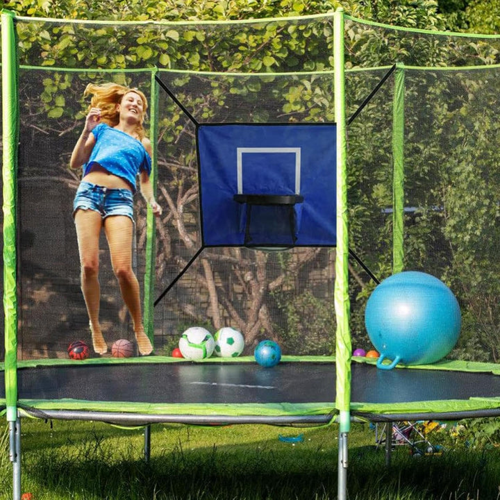 Generisch Trampolin-Basketballkorb | Kinderspielset zum Hüpfen und Dunken | Trampolin Korb Spiel Set