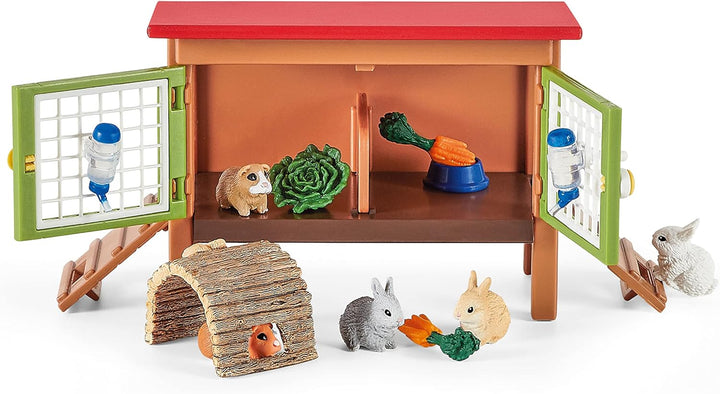 schleich 72160 Picknick mit den kleinen Haustieren, ab 3 Jahren, FARM WORLD - Spielset, 26 Teile Sta