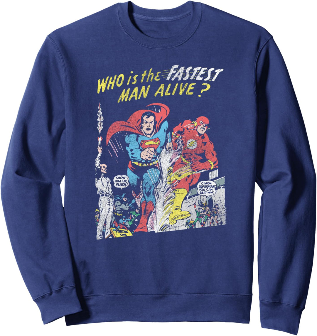 Justice League The Flash and Superman Sweatshirt
