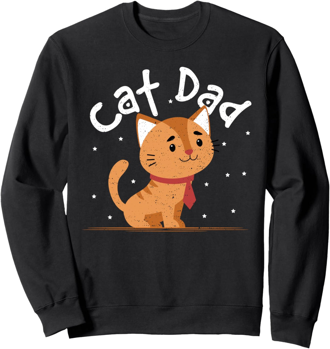 Katze: Cat Dad - Vater Sprüche Sweatshirt