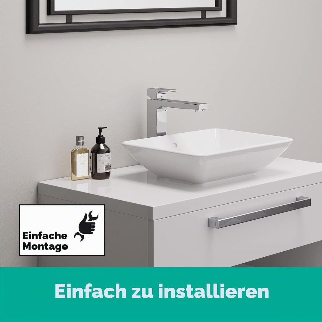 hansgrohe Waschtischarmatur Vernis Shape, Wasserhahn Bad mit Auslauf Höhe 190 mm, Badarmatur wassers