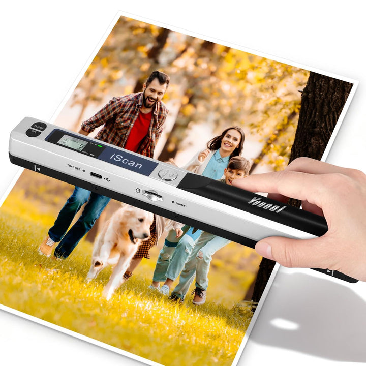 A4 Tragbarer Scanner 900 DPI Farbscannen A4 Handscanner | USB Bildscanner Dokumentenscanner im JPG/P