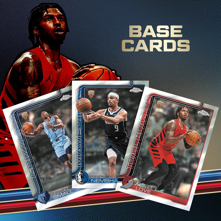 2025-26 Topps Chrome-Updates NBA-Basketball, werksseitig versiegelt, Mega-Box