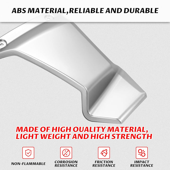 SAUTVS Silberfarbene Frontgrill-Zierleisten für Can-Am Ryker, unterer Grillschutz für Can Am Ryker 6