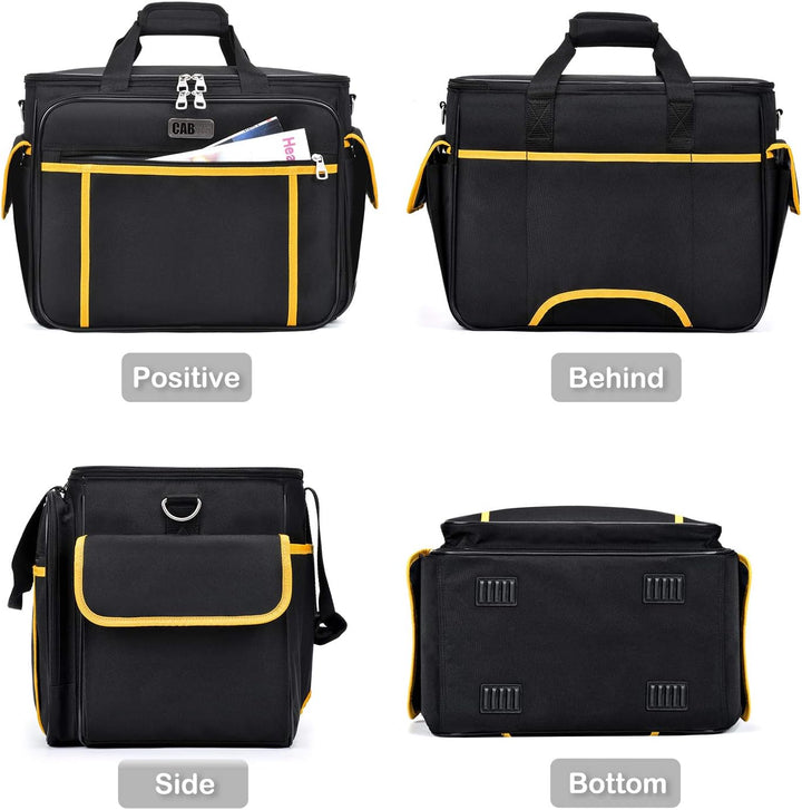 cab55 Nähmaschinenkoffer, Nähmaschinen-Tragetasche mit abnehmbarem Polsterpolster, Tragetasche für N